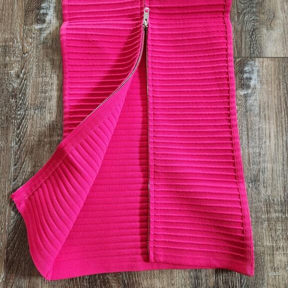 Retrofete Kylie Bandage Knit Dress in Dragon Fruit Pink Size XXS NWT Maxi - Picture 11 of 15